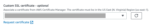 Custom SSL certificate